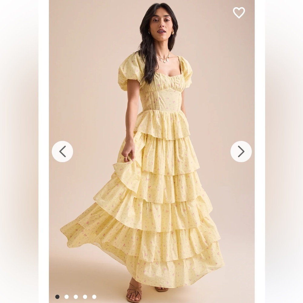 New with tags Altar’d state Amy Floral Tiered Maxi Dress